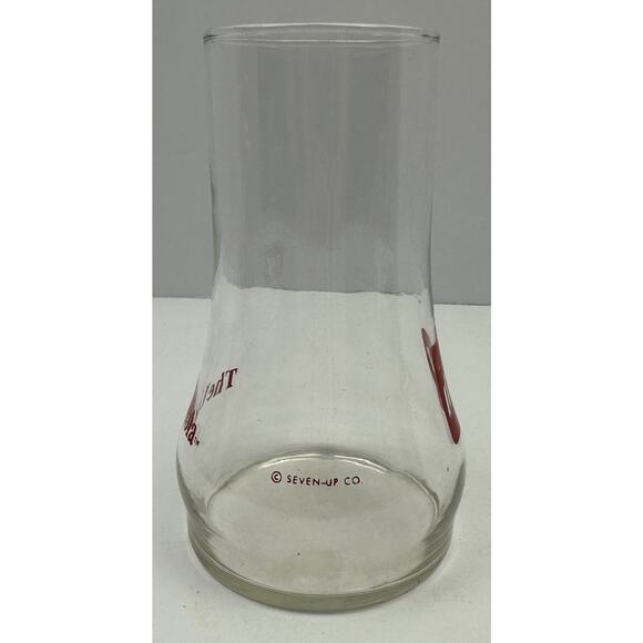 7UP Upside Down Glass The Uncola 7-Up 1970s Vintage Glass 16oz 6”Tall - Picture 4 of 8